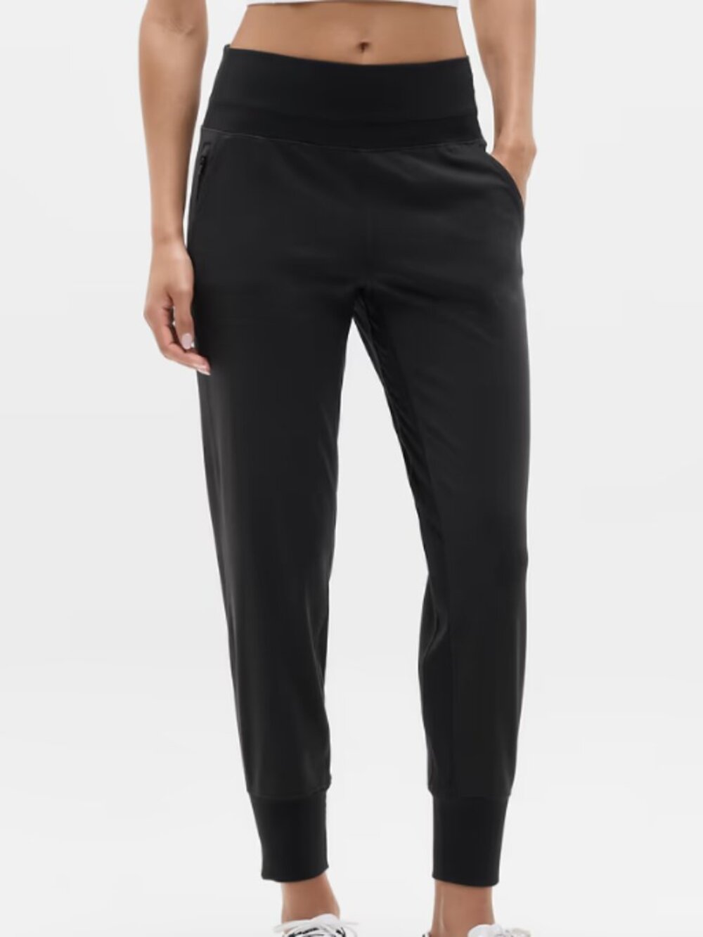 TALL Athleta Venice High Rise Black Jogger Size Small Tall